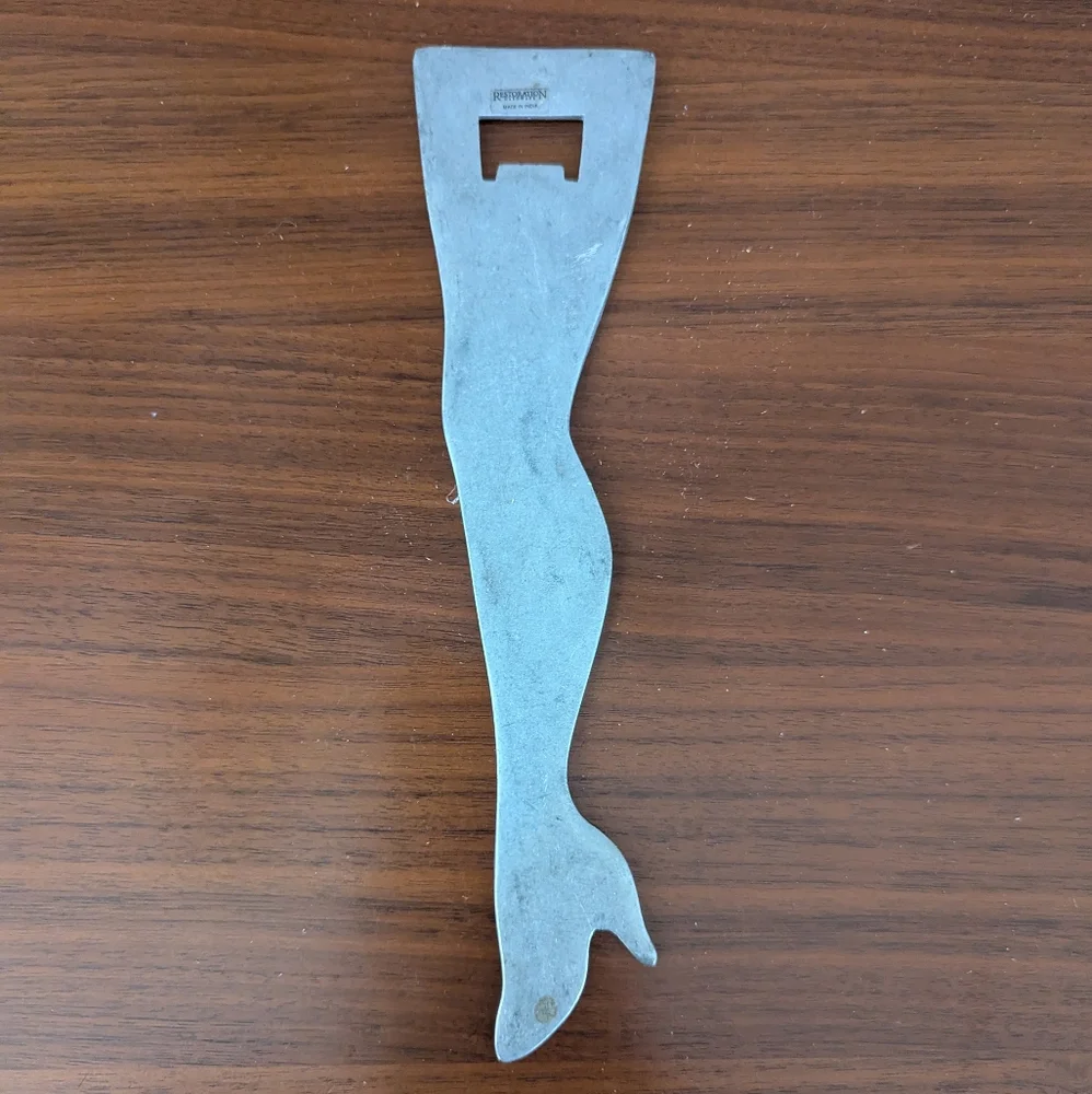 Restoration Hardware A Toast To The Host Figural Sexy Woman's Leg Bottle Opener